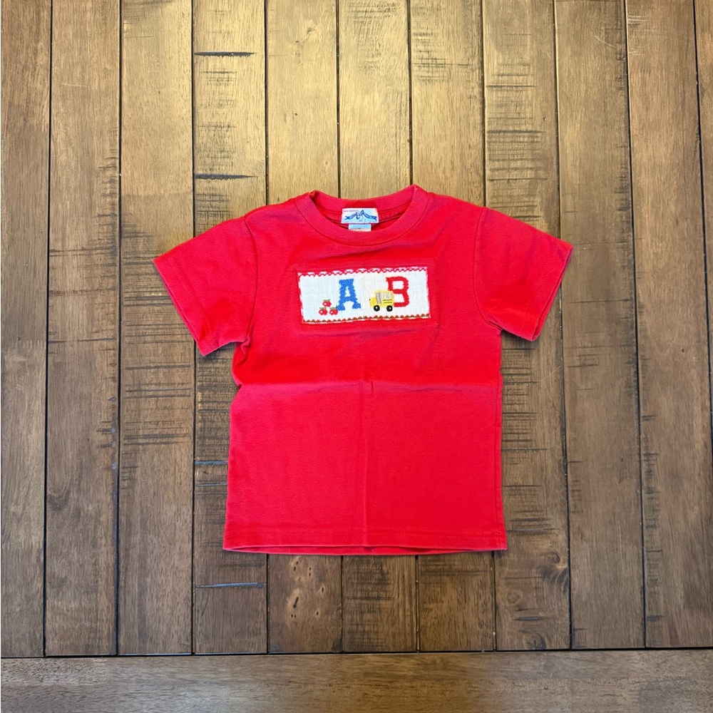 Silly Goose Red Short Sleeve Tee with ABC Design